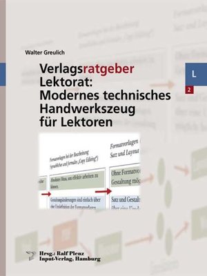 cover image of Verlagsratgeber Lektorat